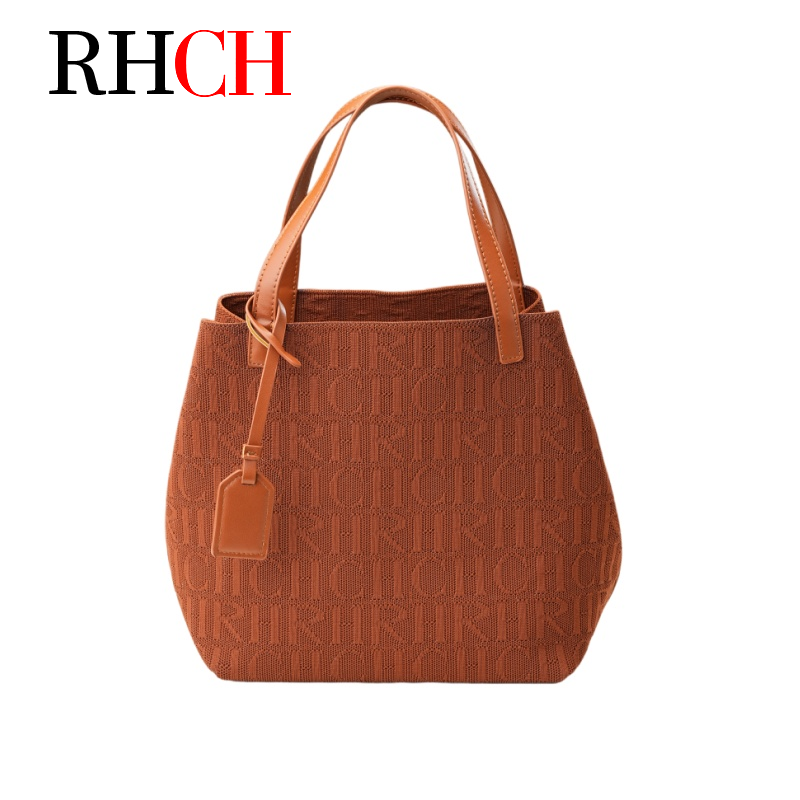 Women Bags For Office Use - حقيبة يد نسائية منسوجة بحروف منقوشة،
