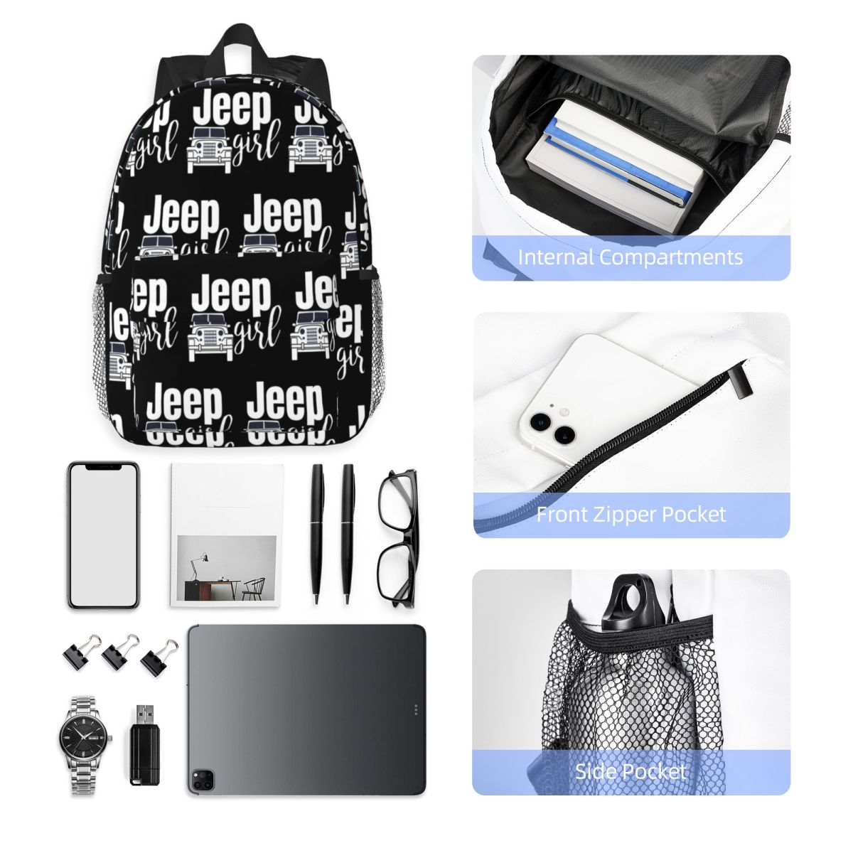 Women'S Jeep Bags - حقيبة ظهر جيب جيرل الأكثر مبيعًا،