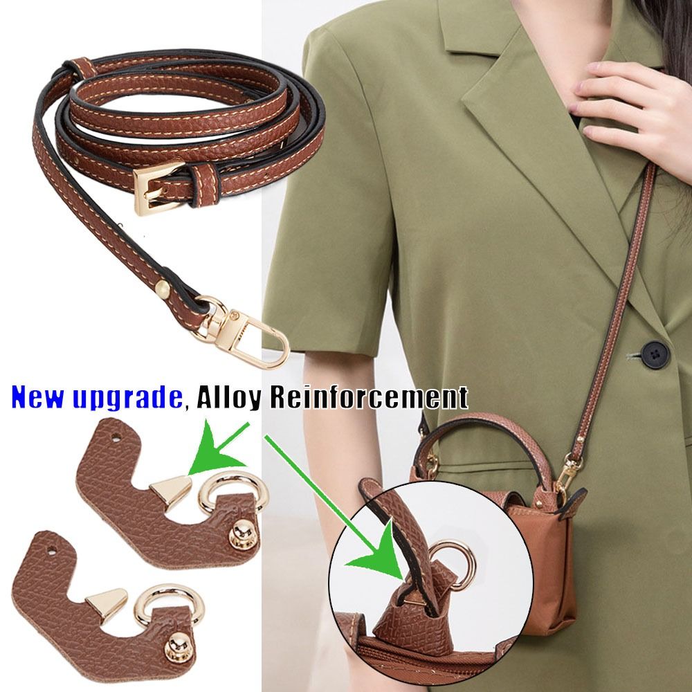 Women'S Bags Longchamp - حزام جلد طبيعي جديد لتحويل حقائب
