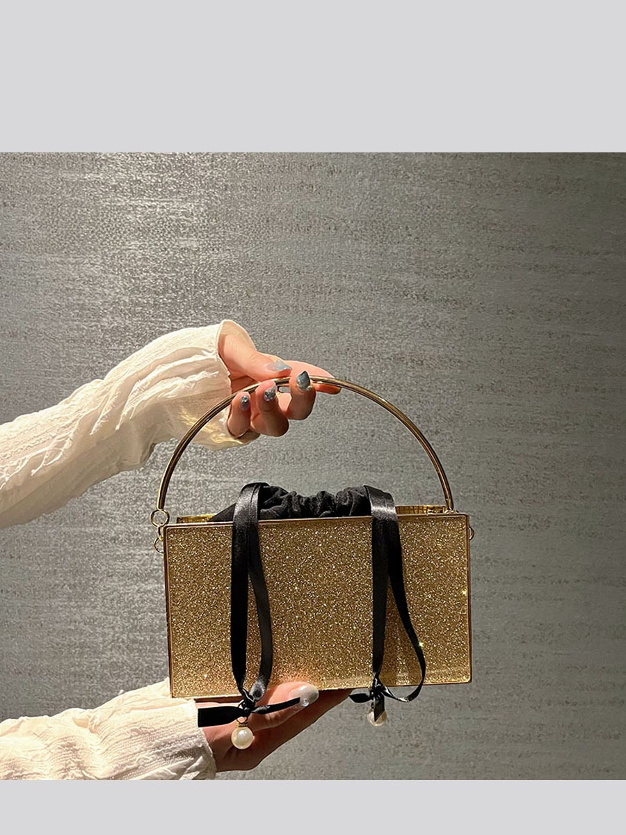 Women'S Young Bags - حقيبة سهرة لامعة من UGALS مزينة