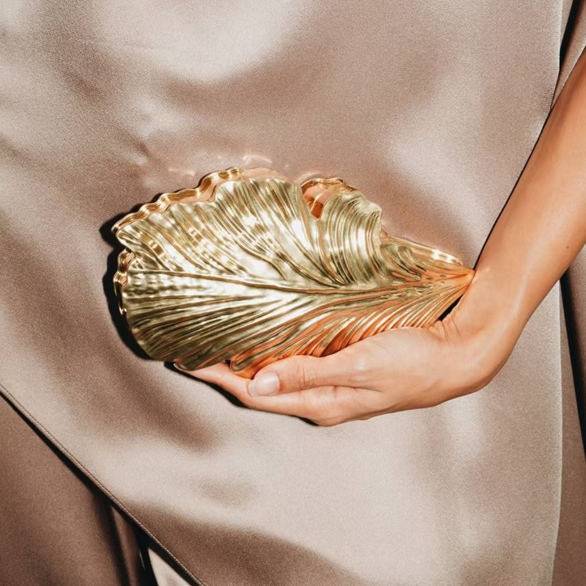 Women'S Young Bags - حقيبة يد فاخرة ذهبية اللون بتصميم