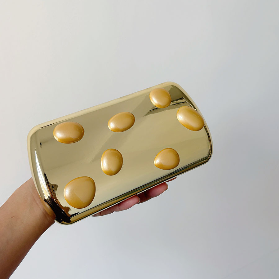 الذهب بولي Leather الجلود صندو - مراجعة Women Bags Gold وسعره
