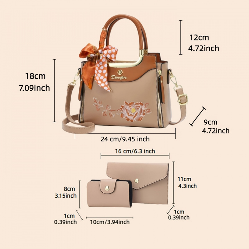 مجموعة حقائب يد مطرزة عالية ال - مراجعة Women Bags For Office Use وسعره