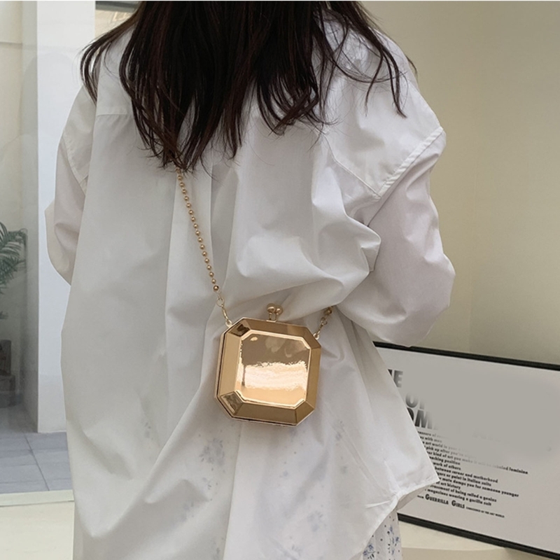 صغيرة فاخرة الذهب مساء حفلة مخ - مراجعة Women Bags Gold وسعره