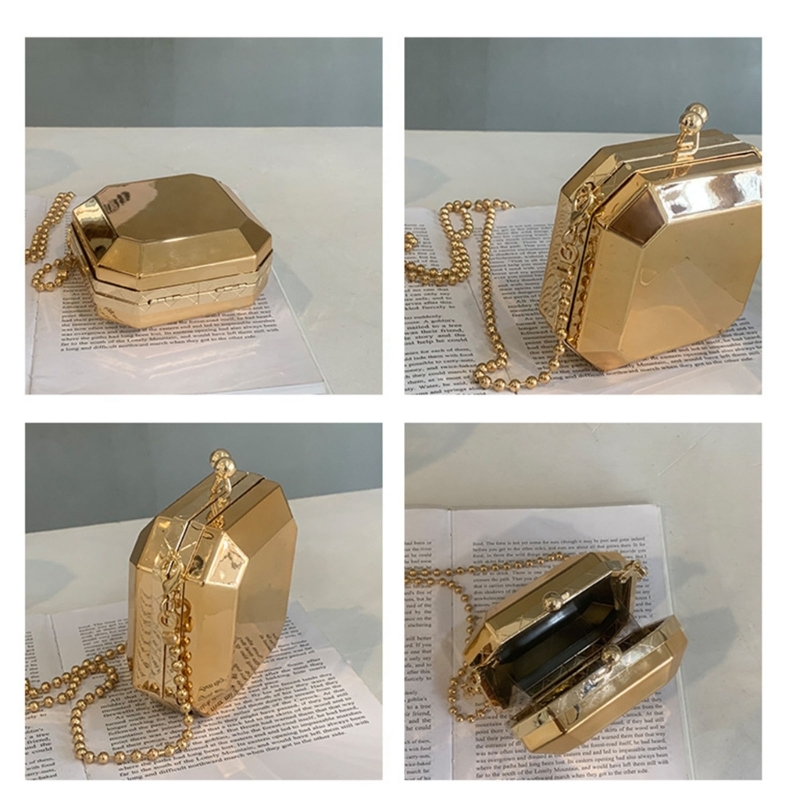 صغيرة فاخرة الذهب مساء حفلة مخ - مراجعة Women Bags Gold وسعره