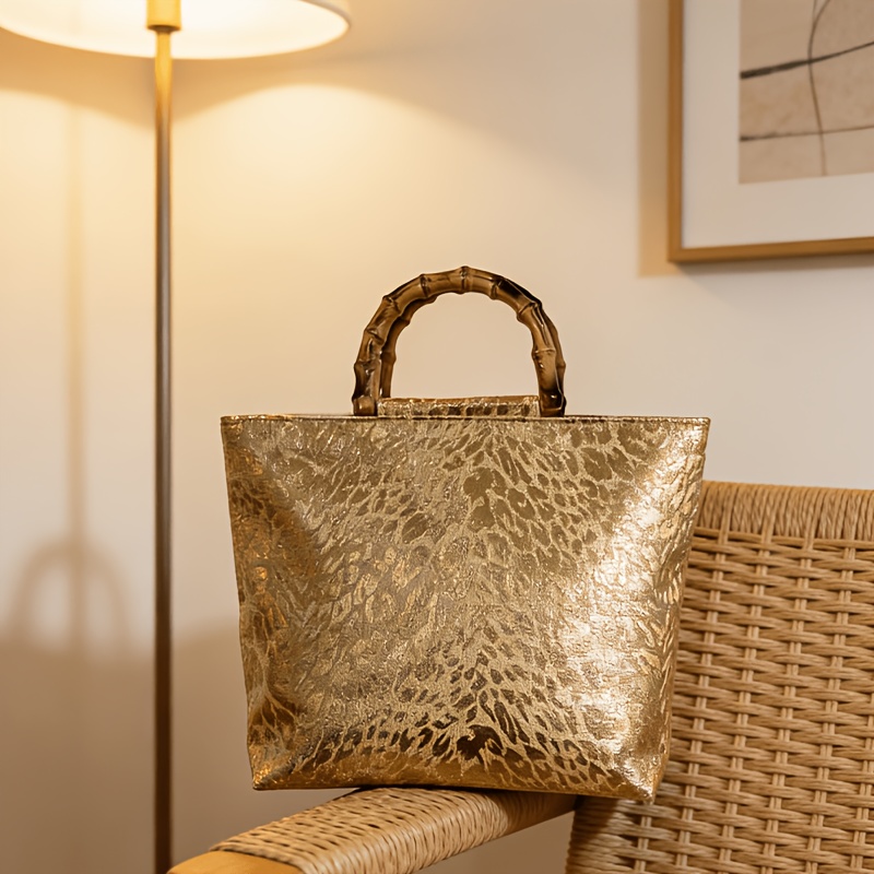 حقيبة يد نسائية فاخرة خفيفة ال - مراجعة Women Bags Gold وسعره