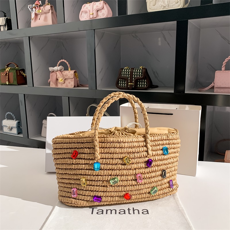 الصيف القش المنسوجة اليدوية حق - مراجعة Women'S Bags Holiday وسعره