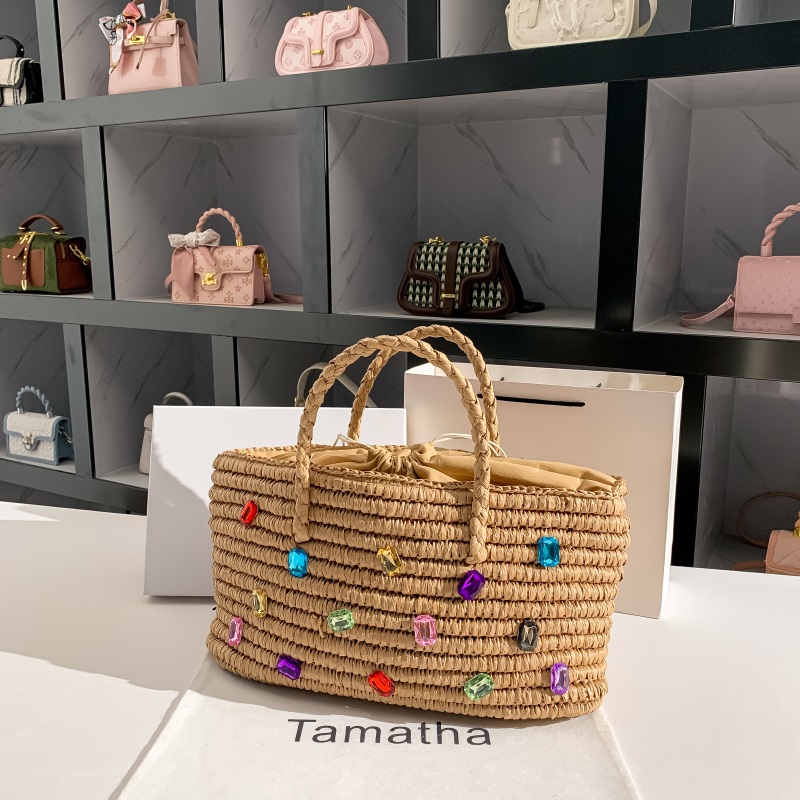 الصيف القش المنسوجة اليدوية حق - مراجعة Women'S Bags Holiday وسعره