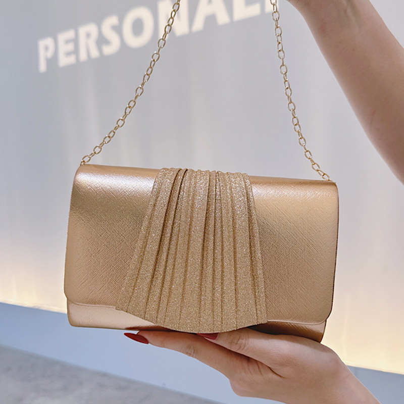 حقيبة يد مسائية صغيرة ذهبية لل - مراجعة Women Bags Gold وسعره
