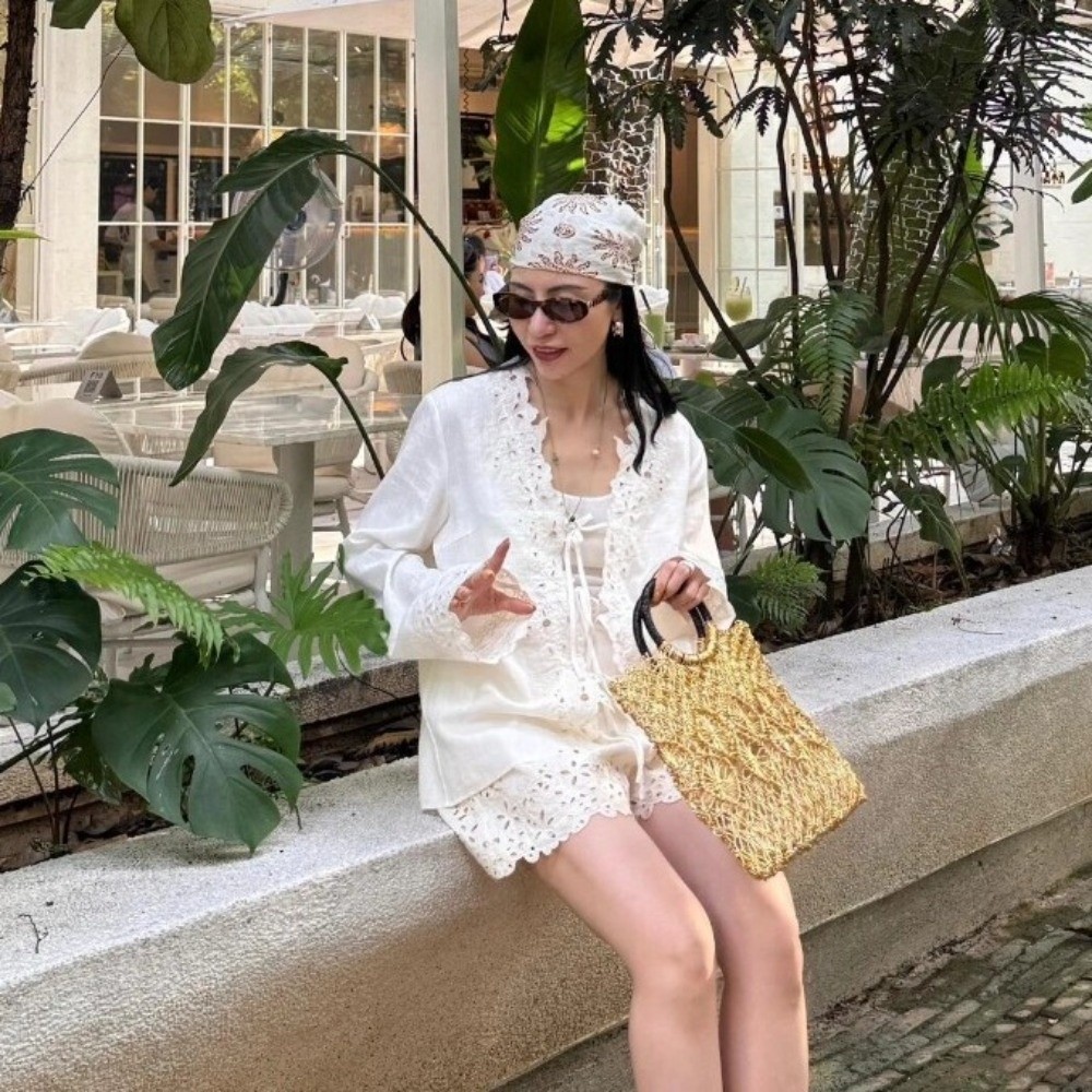 حقيبة يد منسوجة مفرغة بتصميم م - مراجعة Women'S Bags Holiday وسعره