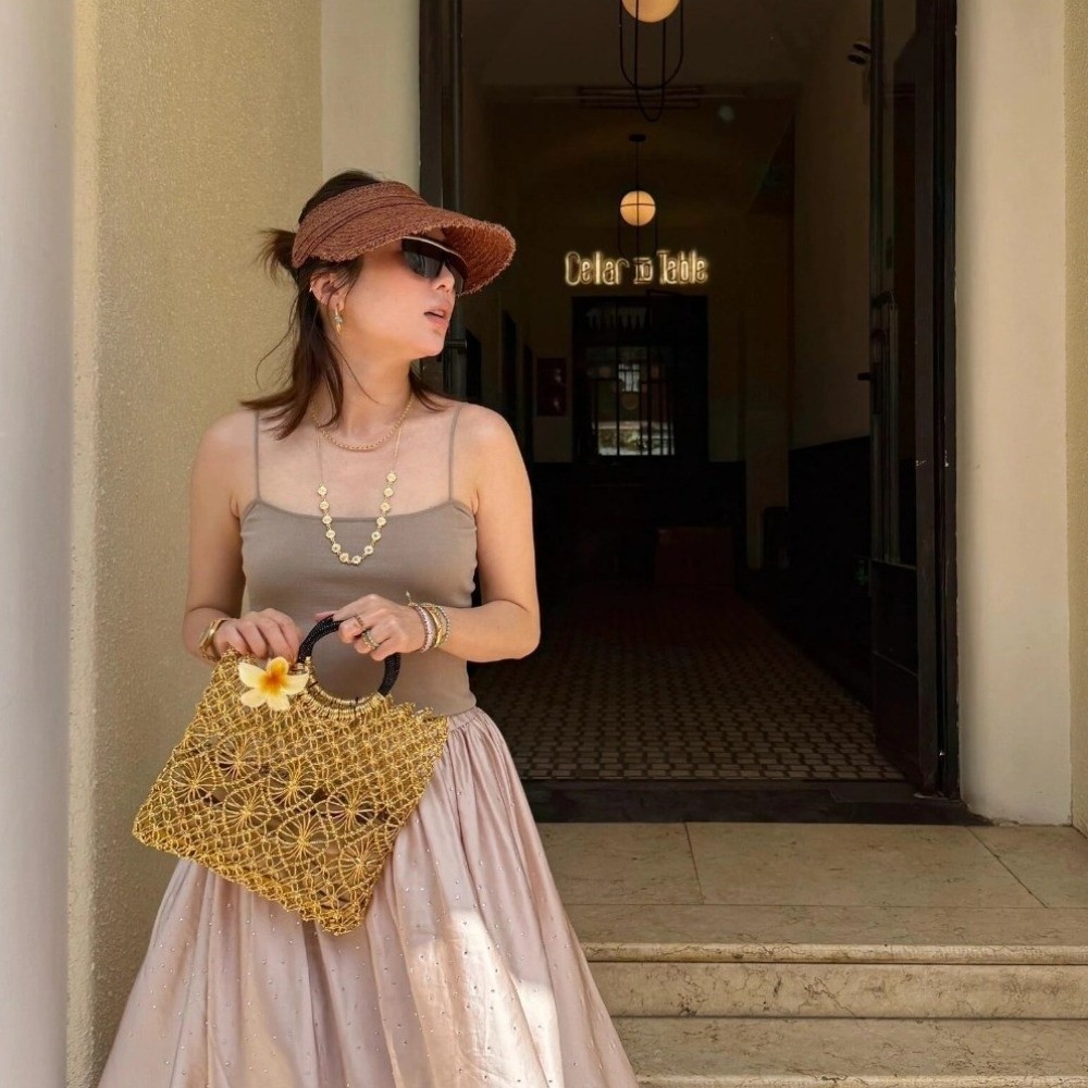 حقيبة يد منسوجة مفرغة بتصميم م - مراجعة Women'S Bags Holiday وسعره